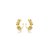 Piercing Duplo com 3 Flores Lisa e 1 Cravejada - Imagem 2