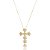 Colar Religioso Cruz com Cristais - Imagem 1