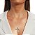 Colar Religioso Cruz com Cristais - Imagem 2