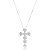 Colar Religioso Cruz com Cristais - Imagem 3