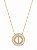 Colar Mandala Navete Letra I – Banho em Ouro Amarelo 18k - Imagem 1