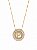 Colar Mandala Navete Letra P – Banho em Ouro Amarelo 18k - Imagem 4