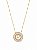 Colar Mandala Navete Letra P – Banho em Ouro Amarelo 18k - Imagem 1