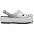Sandália Crocs Crocband Platform Clog - Light Grey - Imagem 2