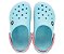 Sandália Crocs Infantil Crocband™ Clog - Ice Blue/White - Imagem 5