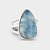 Anel Oval Prata 925 e Larimar - Imagem 2