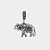 Charm Elefante Indiano Prata 925 - Imagem 1