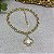 Pulseira Trevo Cristal Semijoia Ouro - Imagem 1