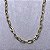Colar Choker Elos Achatados Semijoia Ouro - Imagem 1