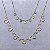 Colar Choker 3 Círculos 4 Zircônias Semijoia Ouro - Imagem 2