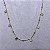 Colar 6 Zircônias com Bolinhas Semijoia Ouro - Imagem 2
