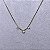 Colar Choker 3 Pontos de Luz Semijoia Ouro - Imagem 1