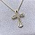 Colar Crucifixo Belo Semijoia Ouro - Imagem 1