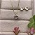 Conjunto Zircônia Redonda Semijoia Ouro - Imagem 1