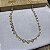 Colar Choker Corações com Pérolas Semijoia Ouro - Imagem 1