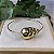 Bracelete Gota Martelada Semijoia Ouro - Imagem 1