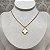 Colar 1 Trevo White Semijoia Ouro - Imagem 1