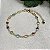 Pulseira Mini Confete Colorido Semijoia Ouro - Imagem 1