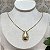 Colar Gota Lisa Semijoia Ouro - Imagem 1