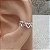 Brinco Falso Piercing 5 Corações Semijoia Prata - Imagem 2