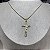 Colar Crucifixo Jesus Semijoia Ouro - Imagem 2