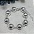Pulseira de Bolas Semijoia Prata - Imagem 1