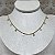 Colar Choker Confete Semijoia Ouro - Imagem 1