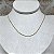 Colar Choker Entremeado Semijoia Ouro - Imagem 1
