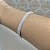 Bracelete Reto Cravejado Semijoia Prata - Imagem 2