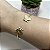 Bracelete Borboletas Lisas Semijoia Ouro - Imagem 2