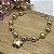 Pulseira Bolas com Estrela Semijoia Ouro - Imagem 3