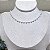 Colar Choker Mini Pérolas Semijoia Prata - Imagem 1