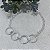 Pulseira 4 Elos Frisados Semijoia Prata - Imagem 1