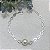 Pulseira Gotas c/ Pérola Única Semijoia Prata - Imagem 1