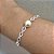 Pulseira Gotas c/ Pérola Única Semijoia Prata - Imagem 2