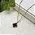Colar Elinhos 1 Trevo Black Semijoia Ouro - Imagem 2