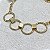Pulseira 4 Elos Frisados Semijoia Ouro - Imagem 2