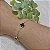 Pulseira 3 Trevos Black Semijoia Ouro - Imagem 3