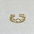 Brinco Falso Piercing Elos Semijoia Ouro - Imagem 1