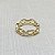 Brinco Falso Piercing Elos Semijoia Ouro - Imagem 2