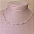 Colar Choker Torcido Semijoia Prata - Imagem 1