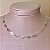 Colar Choker Folhinhas Semijoia Prata - Imagem 1