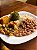 Frango desfiado com legumes, arroz integral e feijão 370g - Imagem 1