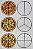 Conjunto frações matemáticas - pizza - Imagem 1
