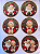 Bolinha Mamãe Noel e Papai Noel Variadas Tradicional - Imagem 1