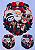 Natal- Medalhao Noel "Coleção costurados a mão" - Imagem 1