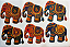 Elefante Indiano Lado B "Coleção Costurados a mão" - Imagem 1
