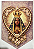 Flamula coração bordado Nossa senhora Aparecida - Imagem 1
