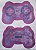 Estojo Joystick/ controle de video game Roxo - Imagem 1
