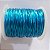 Cordão Fio Metálico 1.2mm Azul Turquesa - Imagem 1